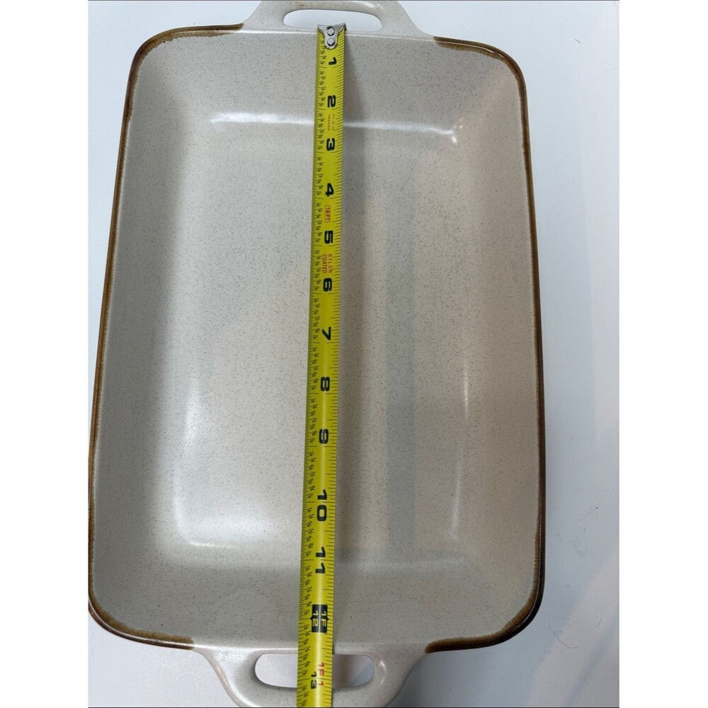 Studio Kraft J2000 Rectangular Casserole Dish with Handles - Speckled Cream - Picture 6 of 6